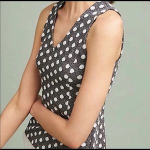 Anthropologie Maeve Polka Dot Tank Top